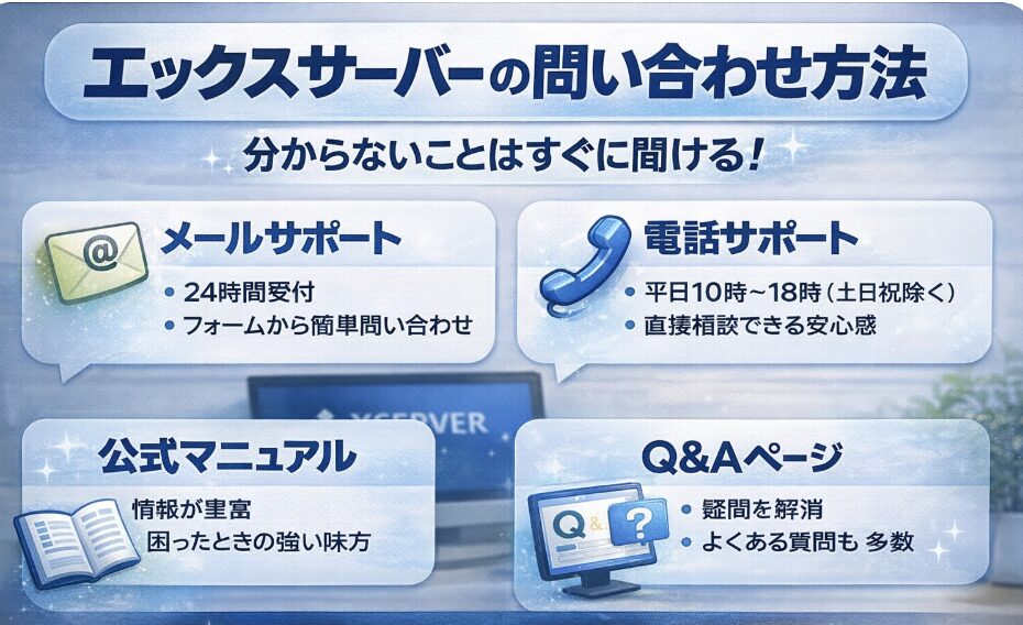 エックスサーバーに実際に問い合わせた時のサポート対応の流れ